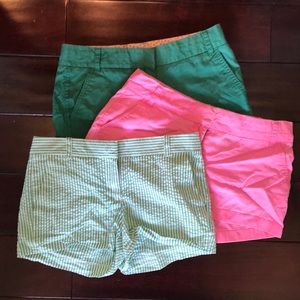 3 jcrew chino shorts